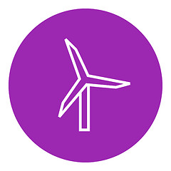 Image showing Windmill line icon.