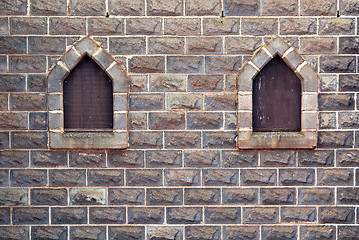 Image showing castle windows