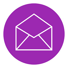 Image showing Envelope line icon.