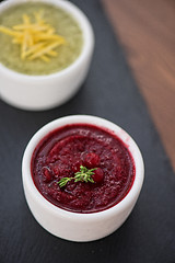 Image showing Refreshing cranberry sorbet