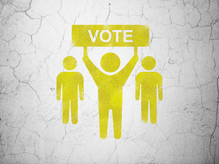 Image showing Politics concept: Election Campaign on wall background