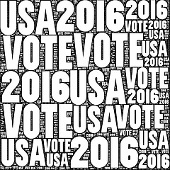 Image showing Vote USA 2016