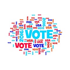 Image showing Vote USA 2016