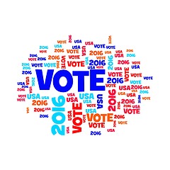 Image showing Vote USA 2016