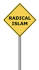 Image showing Radical Islam Warning Sign