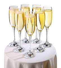 Image showing Glasses of champagne