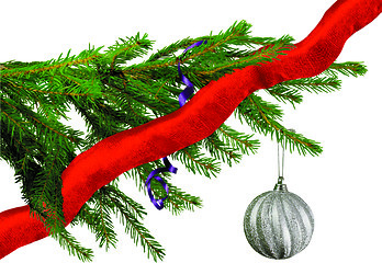 Image showing Christmas tree decorations