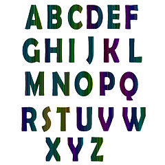 Image showing Neon Glow Alphabet