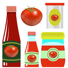 Image showing Set opf Tomato Ketchups