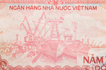 Image showing Old Vietnamese Dong, Vietnamese currency