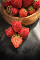 Image showing Fresh ripe strawberry