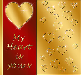 Image showing my heart is yours