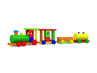 Image showing Toy train