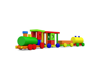 Image showing Colorful train
