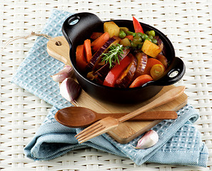 Image showing Colorful Vegetables Ragout