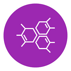 Image showing Chemical formula line icon.