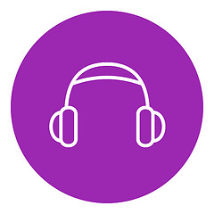 Image showing Headphone line icon.