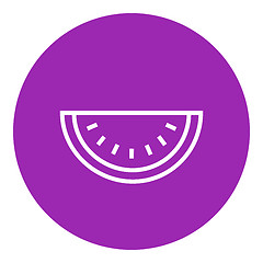 Image showing Watermelon line icon.