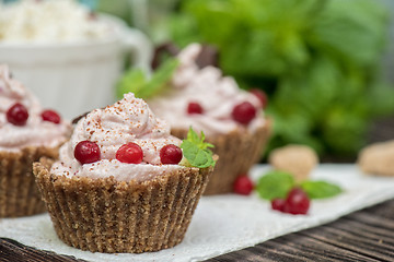 Image showing Homemade dessert from cottage cheese