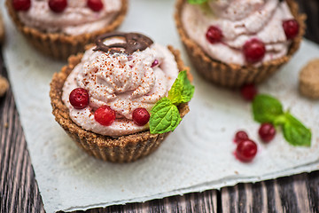 Image showing Homemade dessert from cottage cheese