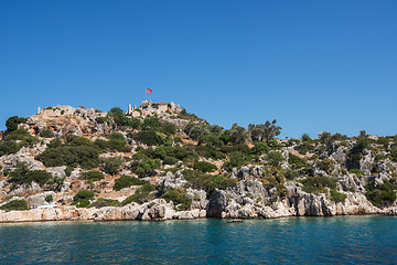 Image showing ancient city on the Kekova