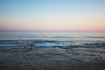 Image showing Alanya in the evening