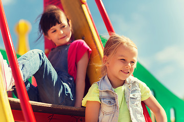 Image showing happy kids on children playground