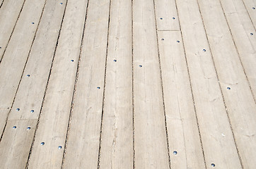 Image showing Background of wooden plank floor