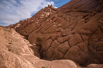 Image showing Scenic landscape in Dades Gorges, Atlas Mountains, Morocco