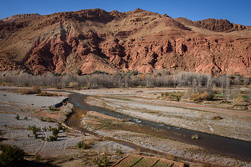 Image showing Scenic landscape in Dades Gorges, Atlas Mountains, Morocco