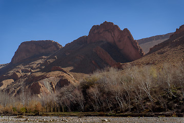 Image showing Scenic landscape in Dades Gorges, Atlas Mountains, Morocco
