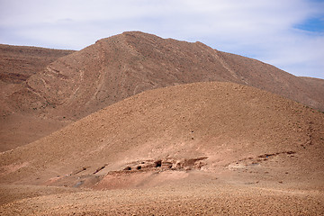 Image showing Nomad caves in Atlas Mountains, Morocco