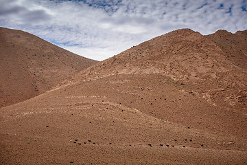 Image showing Nomad Valley in Atlas Mountains, Morocco