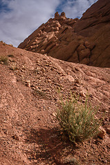 Image showing Scenic landscape in Dades Gorges, Atlas Mountains, Morocco