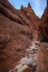 Image showing Scenic landscape in Dades Gorges, Atlas Mountains, Morocco