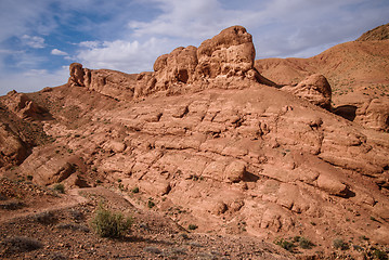 Image showing Scenic landscape in Dades Gorges, Atlas Mountains, Morocco