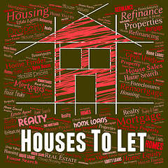 Image showing Houses To Let Shows For Rent And Homes