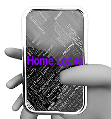 Image showing Home Loans Represents Web Site And Borrowing