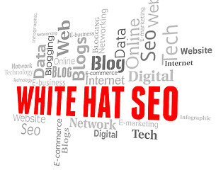 Image showing White Hat Seo Represents Search Engine And Internet