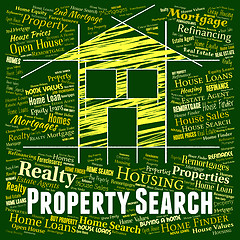 Image showing Property Search Indicates Real Estate And Apartments