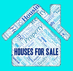 Image showing Houses For Sale Means Residential Homes And Property