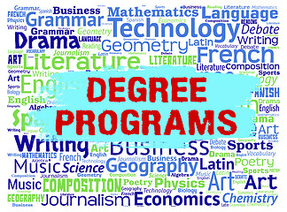 Image showing Degree Programs Means Training Words And Master\'s