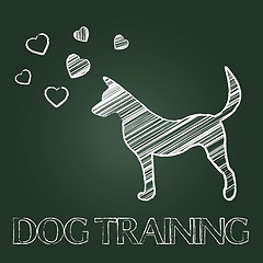 Image showing Dog Training Indicates Pets Puppy And Pups