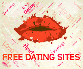 Image showing Free Dating Sites Indicates For Nothing And Dates