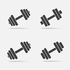 Image showing Dumbbell vector icon