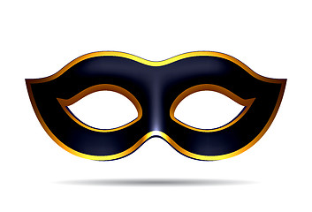 Image showing Black carnival mask