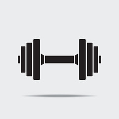 Image showing Dumbbell vector icon