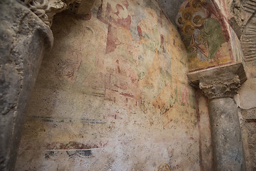 Image showing Fresco in the Church of St. Nicholas in Demre, Turkey