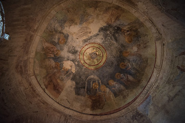 Image showing Fresco in the Church of St. Nicholas in Demre, Turkey