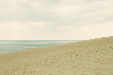 Image showing Sand, sea and sky